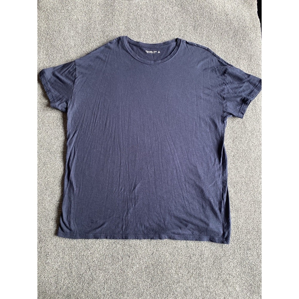 Abercrombie & Fitch Soft AF Tee T Shirt Men Sz XL Blue Short Sleeve Cotton